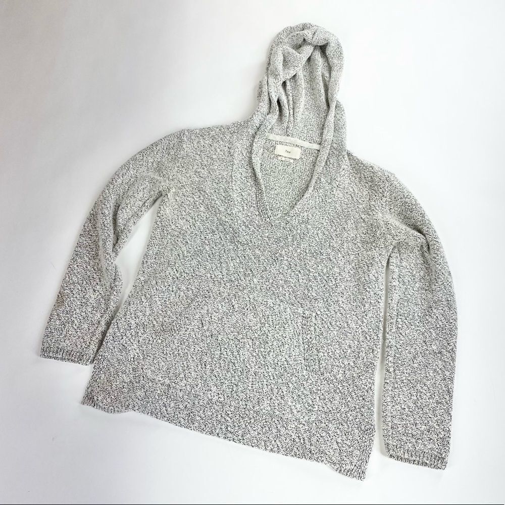 Tna Aritzia grey marled hooded sweater XS